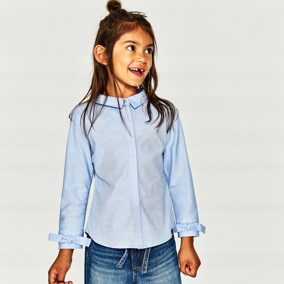 Zara Other - Zara girls blue blouse with back bow